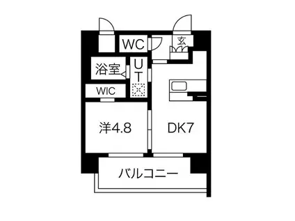 コスモリード大阪福島(1K/12階)の間取り写真