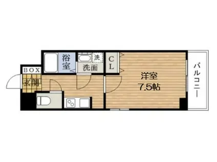 クレアートヨーロッパアベニューシティライフ(1K/8階)の間取り写真