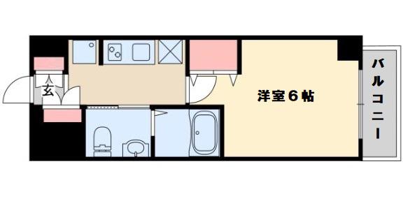 エステムコート新大阪Ⅷレヴォリス(1K/3階)の間取り写真