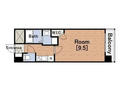 クラウンハイム北心斎橋フラワーコート(1K/5階)の間取り写真