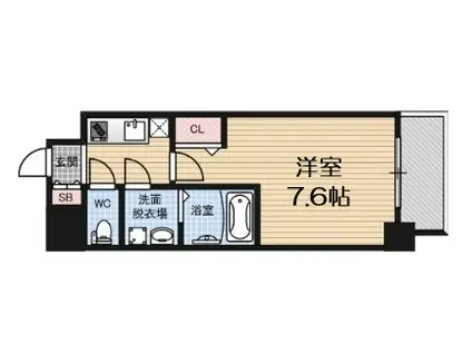 レジュールアッシュ福島FINO(1K/5階)の間取り写真