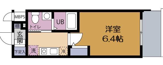 エスリード野田阪神駅前(1K/11階)の間取り写真