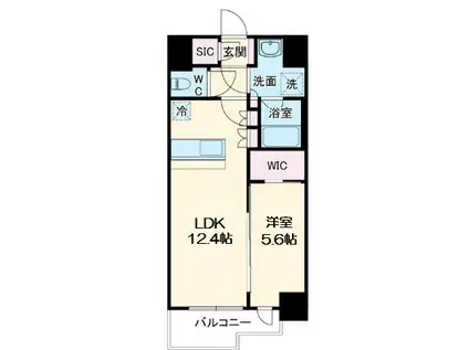 スプランディッド新大阪VI(1LDK/10階)の間取り写真