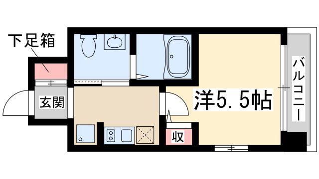 エスリード新大阪サウス(1K/5階)の間取り写真