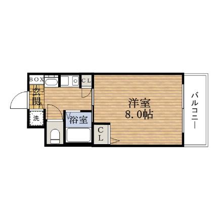エステムコート心斎橋イーストエリジオン(1K/11階)の間取り写真