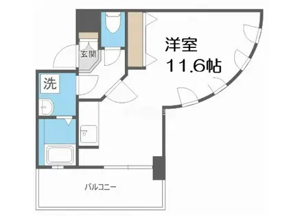 ウィルテラスなんば南(ワンルーム/7階)の間取り写真