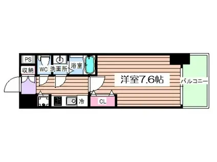 サムティ福島PORTA(1K/10階)の間取り写真