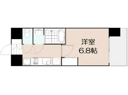 アドバンス大阪ヴェンティ(1K/12階)の間取り写真