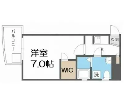 セレニテ日本橋EST(1K/9階)の間取り写真