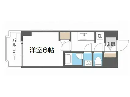 レオンコンフォート難波クレア(1K/12階)の間取り写真