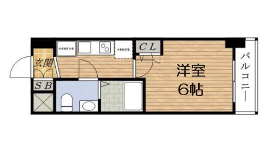 SEST新大阪(1K/4階)の間取り写真