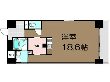 WOLF PACK APARTMENT(ワンルーム/5階)の間取り写真