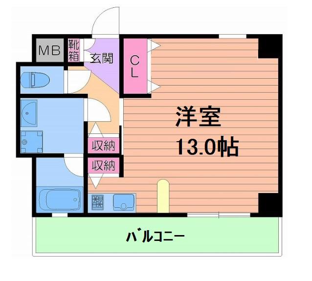 幸田マンション幸町(ワンルーム/11階)の間取り写真