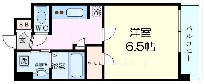 スプランディッド新大阪DUE(1K/7階)の間取り写真