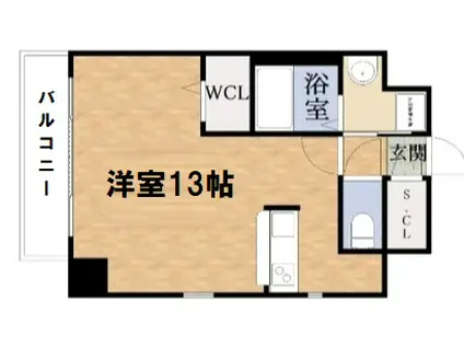 アバンティ桜宮(ワンルーム/9階)の間取り写真