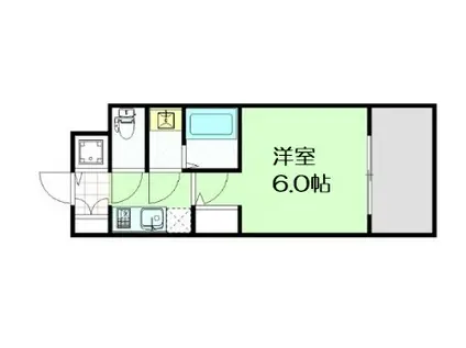 エスリード大阪梅田リュクス(1K/5階)の間取り写真