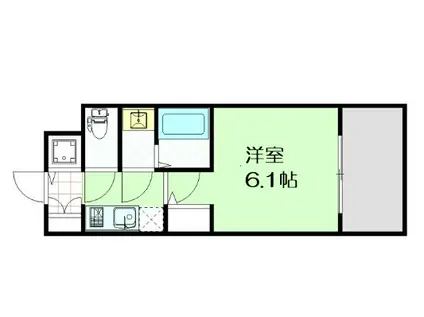 エスリード大阪梅田リュクス(1K/9階)の間取り写真