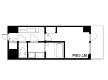 エスリード弁天町ノース RESIDENCE(1K/9階)の間取り写真