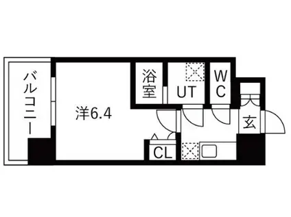 ワールドアイ大阪イースト CITY(1K/5階)の間取り写真