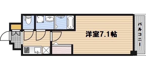 オーキッドレジデンス新大阪(1K/11階)の間取り写真