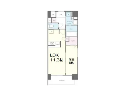 パグーロ東三国(1LDK/5階)の間取り写真