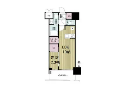 セレニテ本町東リアン(1LDK/11階)の間取り写真