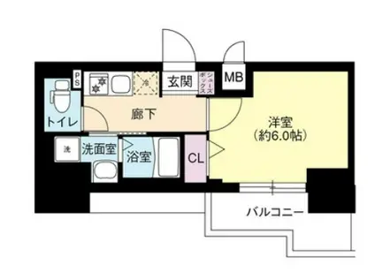 DIMUS新大阪(1K/11階)の間取り写真