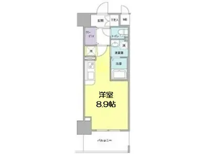 LOWLANDS西天満(ワンルーム/5階)の間取り写真