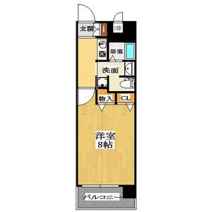 アスリート新大阪2番館(1K/6階)の間取り写真