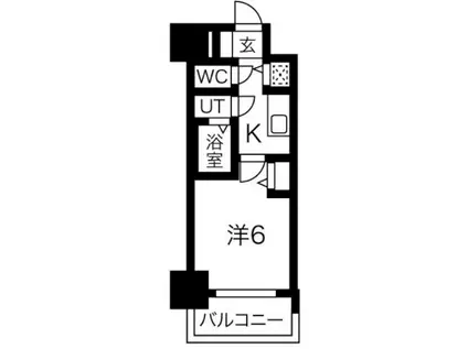 ファステート大阪ドームシティ(1K/3階)の間取り写真