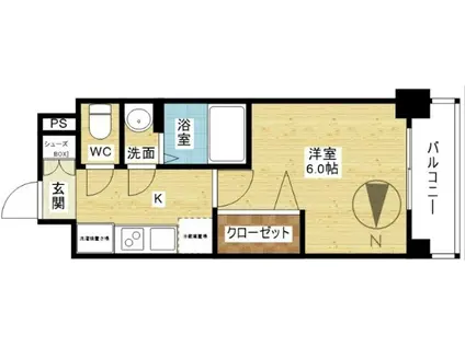 プレサンス東三国エンブレイス(1K/5階)の間取り写真