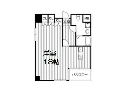 デイグラン心斎橋イースト(ワンルーム/4階)の間取り写真