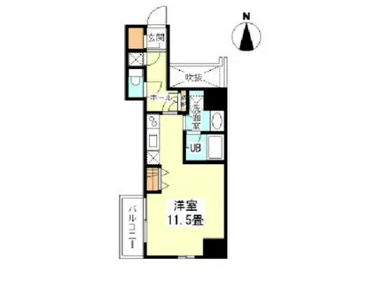 /樹樹ガーデン・アネックス(ワンルーム/11階)の間取り写真