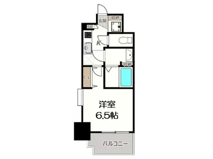 スプランディッド阿倍野(1K/9階)の間取り写真