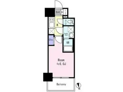 エスリード難波AGREA(1K/14階)の間取り写真