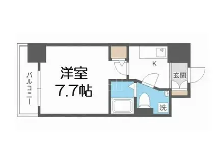 SERENITE本町エコート(1K/3階)の間取り写真