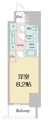 プライムアーバン御堂筋本町(1K/10階)の間取り写真