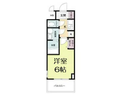 M-RESIDENCE新大阪GARDEN(1K/9階)の間取り写真