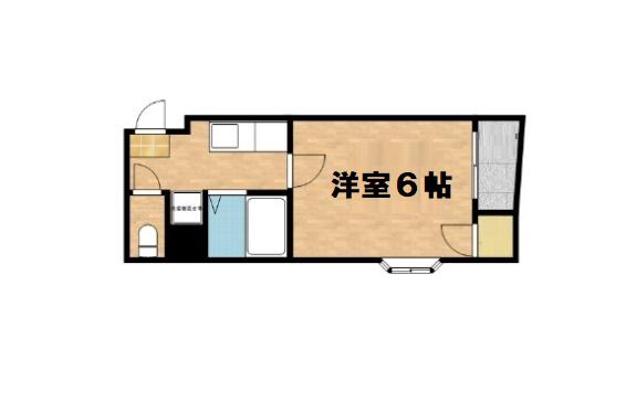 オーキッドコート玉造(1K/10階)の間取り写真