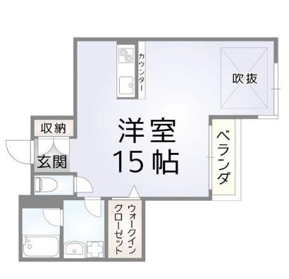 リバープレイス 梅田北(ワンルーム/7階)の間取り写真