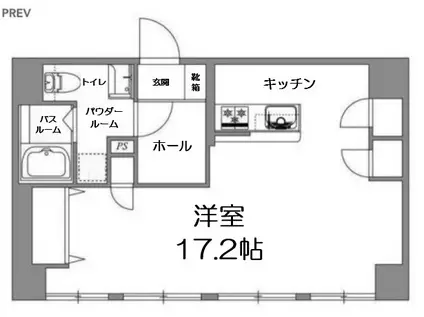 SERENITE中津(ワンルーム/6階)の間取り写真
