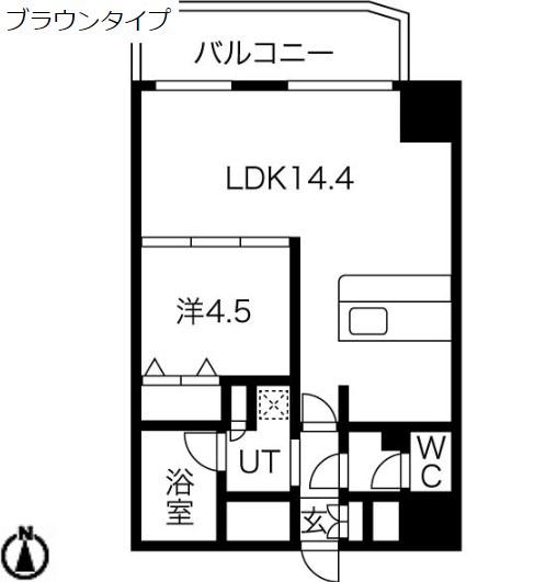 セレニテ梅田北PREMIUM(1LDK/5階)の間取り写真