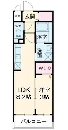 ALIVIS九条(1LDK/14階)の間取り写真
