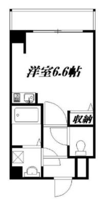 サンロール難波南(ワンルーム/7階)の間取り写真