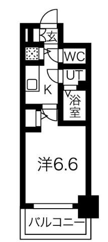 プレサンス梅田北オール(1K/5階)の間取り写真
