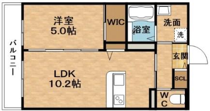 SUITE TERRACE RELIER スウィートテラス ルリエ(1LDK/3階)の間取り写真