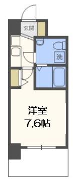 ARISTO扇町(1K/8階)の間取り写真