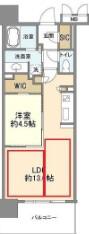 OPUS RESIDENCE SHINSAIBASHIサウス(1LDK/10階)の間取り写真