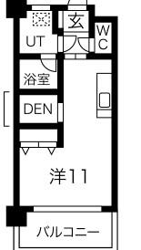 ARROW FIELDS 一番館(ワンルーム/4階)の間取り写真