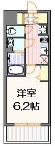 プレサンス難波インフィニティ(1K/3階)の間取り写真